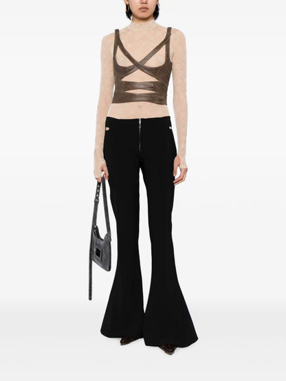 Leather Bustier Top