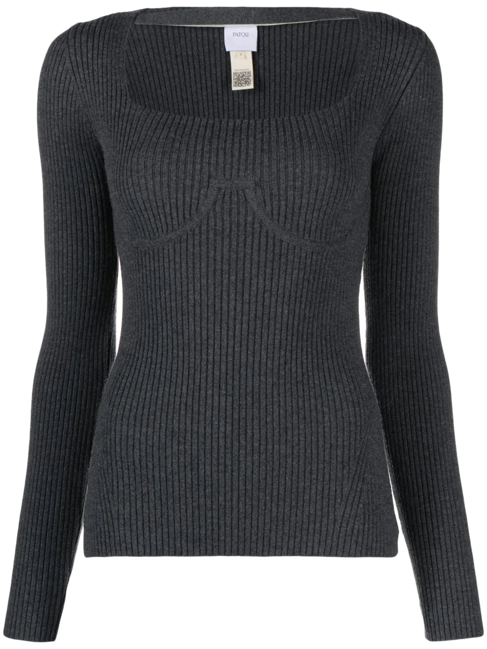Cut-Out Wool-Blend Top