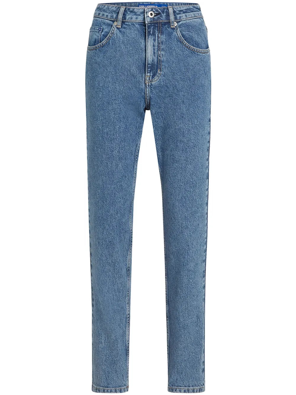 High-Rise Tapered-Leg Jeans