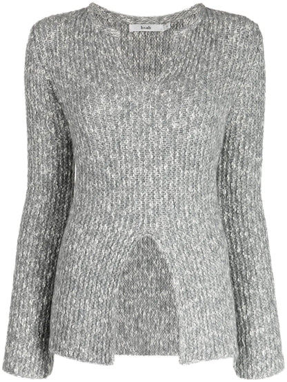 Front-Slit Mélange Jumper