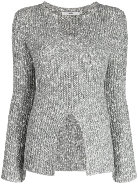 Front-Slit Mélange Jumper