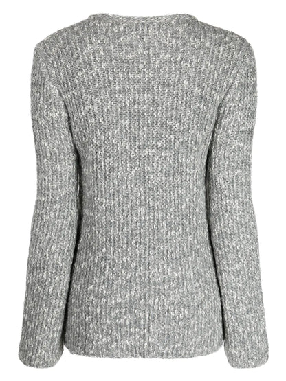 Front-Slit Mélange Jumper