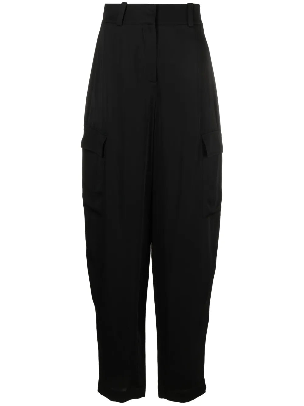 High-Waisted Cargo Trousers