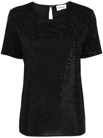 Rhinestone-Embellished T-Shirt
