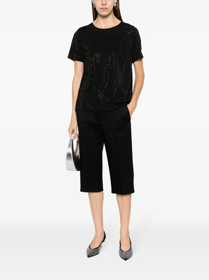 Rhinestone-Embellished T-Shirt