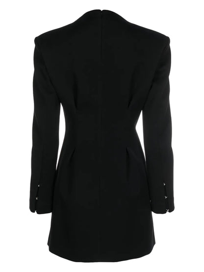 Plunging V-Neck Fitted Minidress