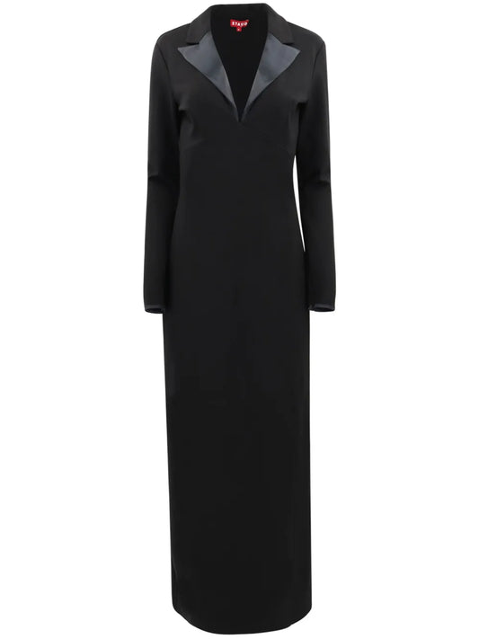 Humboldt Satin-Trim Maxi Dress