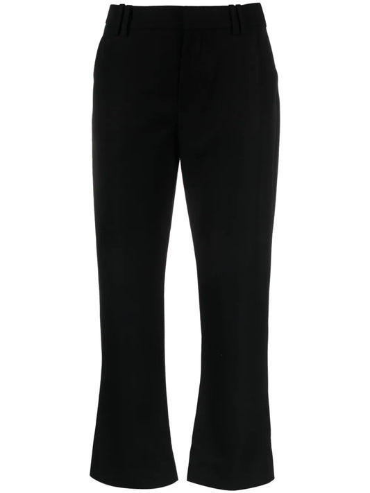 Virgin-Wool Cropped Trousers