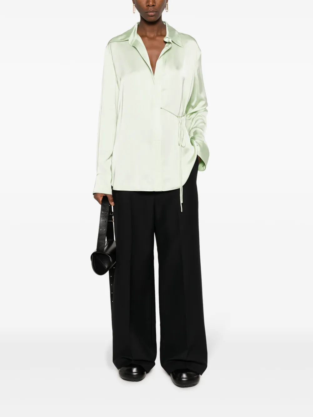 High-Waist Palazzo Trousers