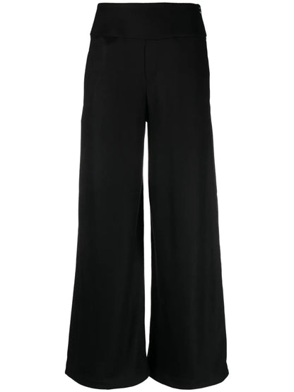 Virgin-Wool Palazzo Trousers