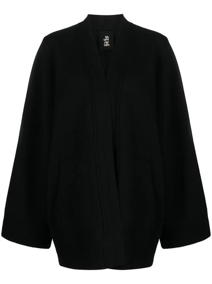 Open-Front Merino Cardigan