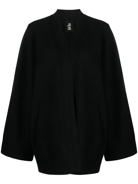 Open-Front Merino Cardigan