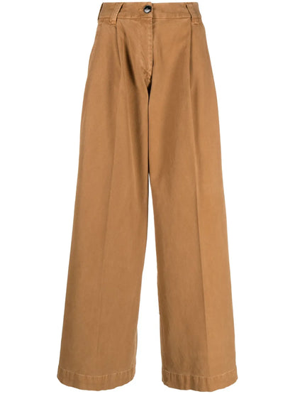 High-Waisted Wide-Leg Trousers
