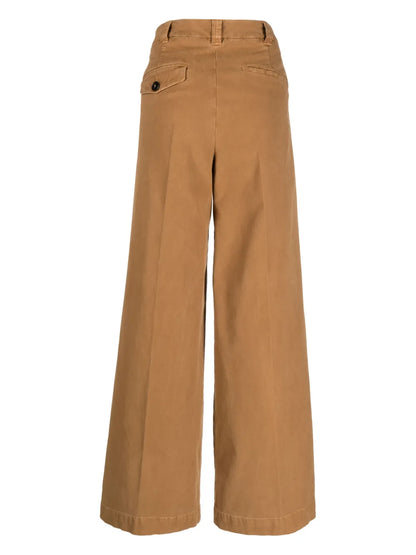 High-Waisted Wide-Leg Trousers