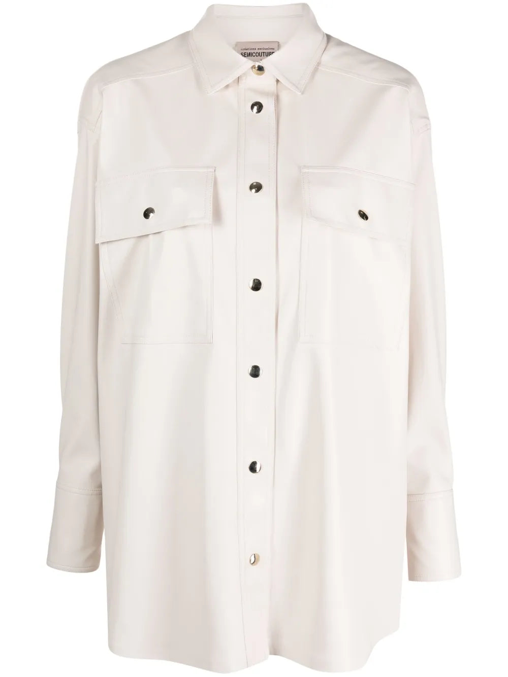 Faux-Leather Shirt