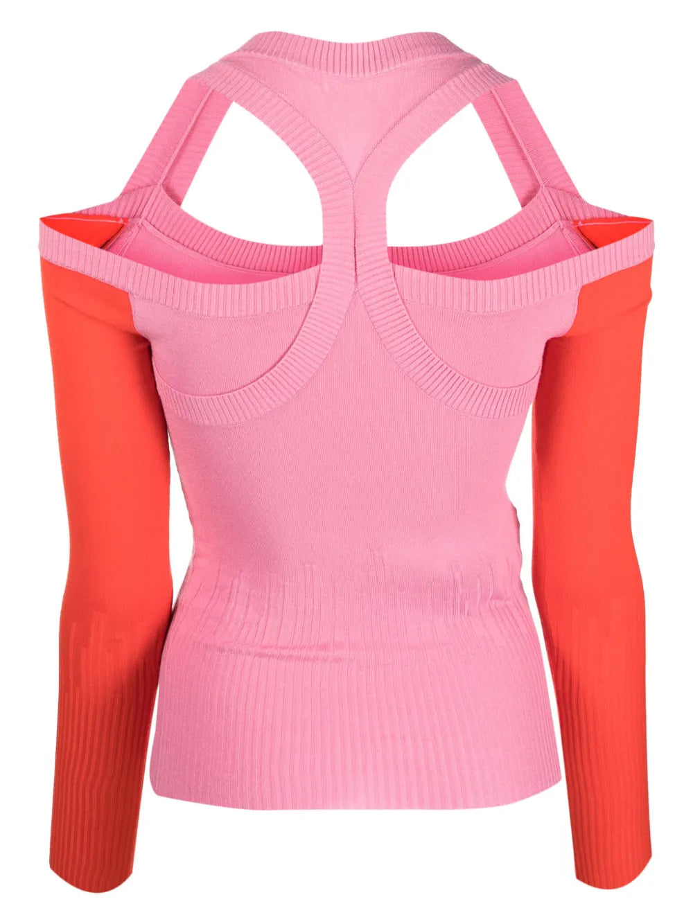 Latte Cut-Out Knitted Top