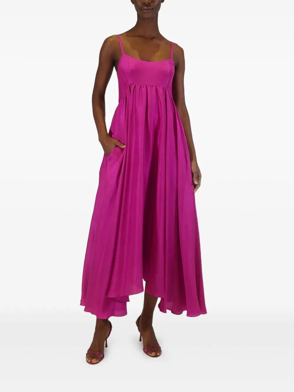 Rachel Silk Midi Dress