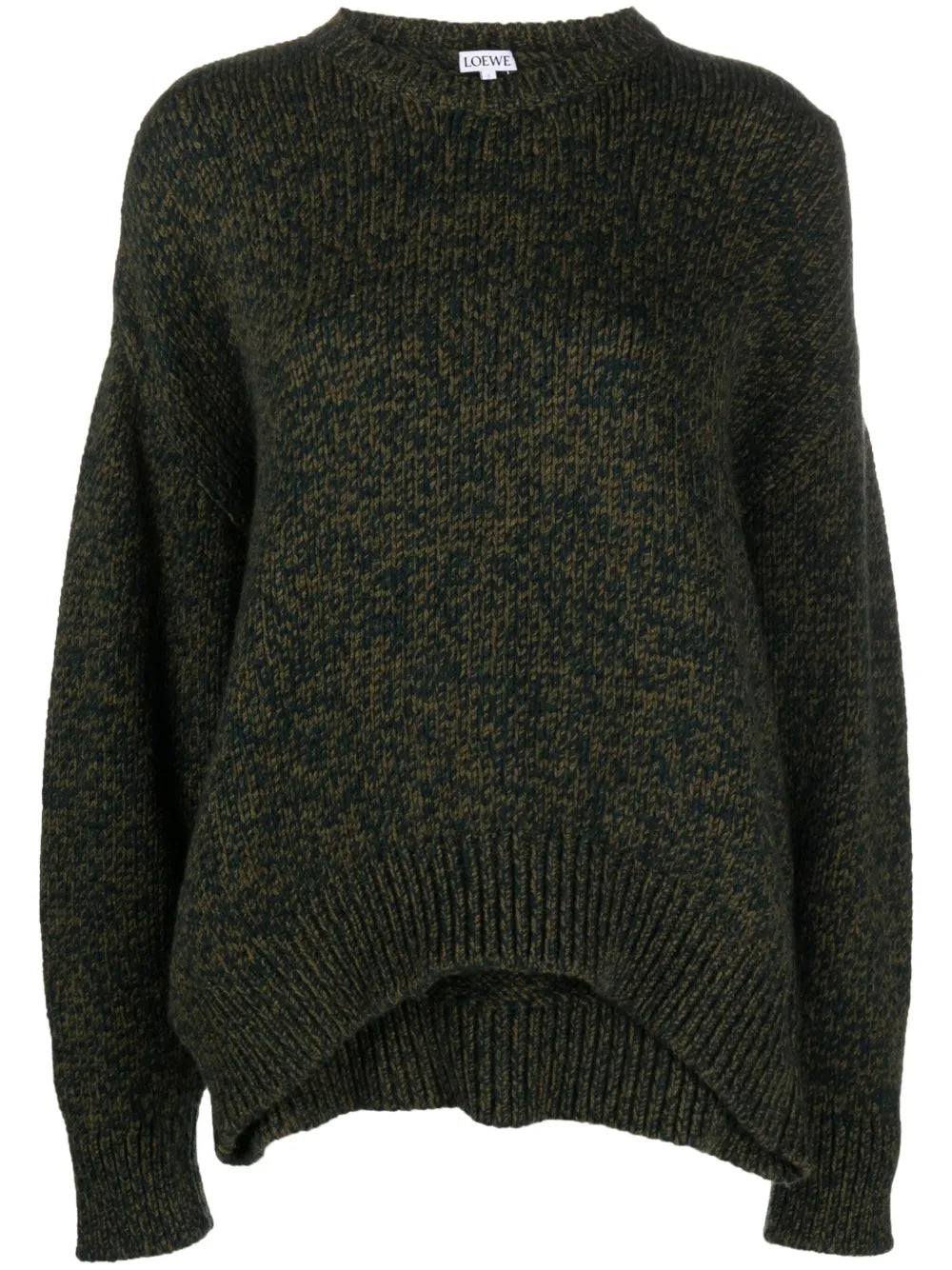 Multi-Panel Design Wool-Blend Jumper