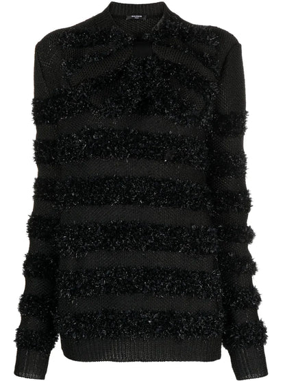 Metallic Panelled Jumper