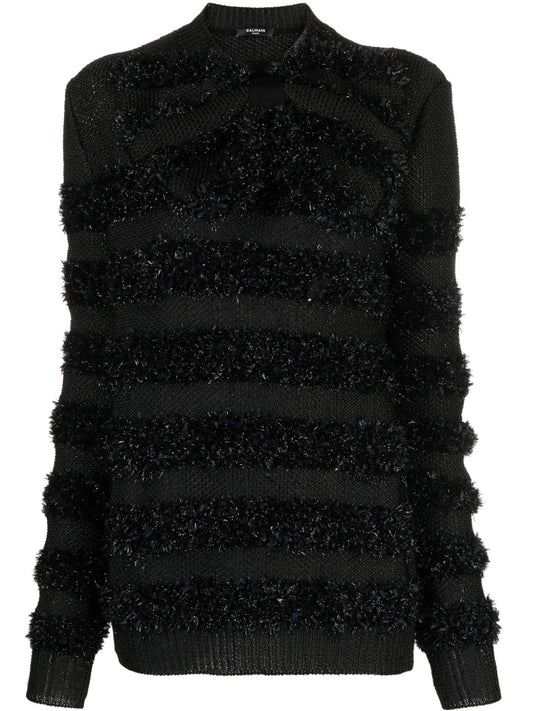 Metallic Panelled Jumper