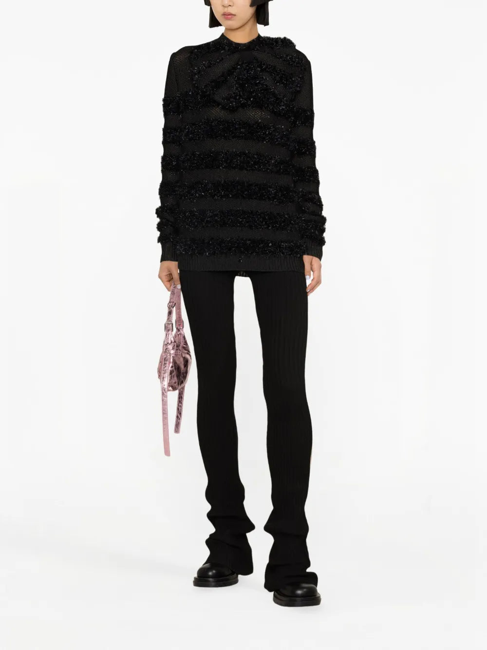 Metallic Panelled Jumper