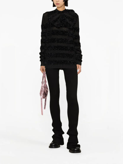 Metallic Panelled Jumper