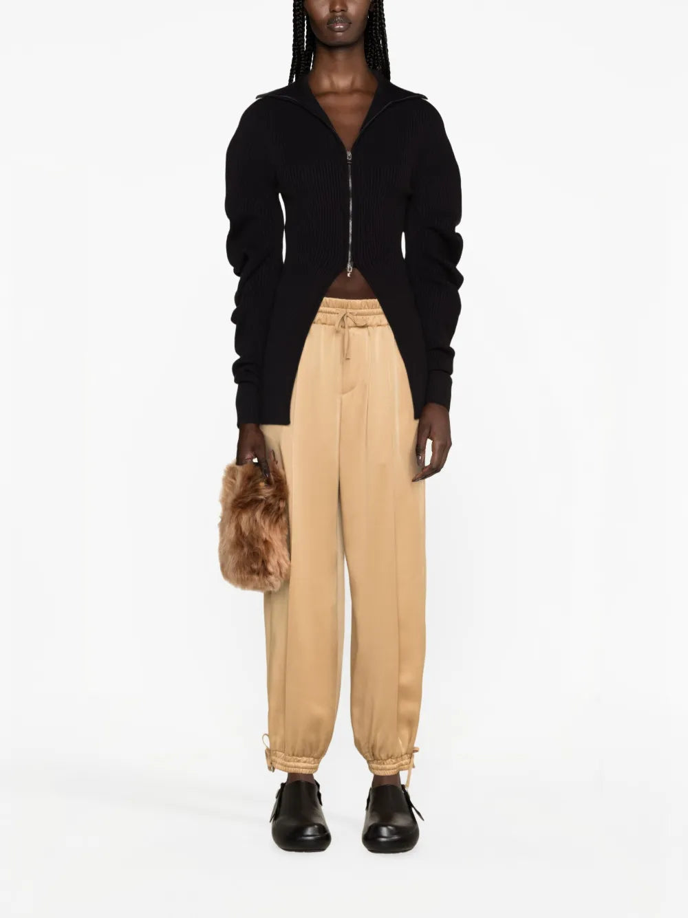 Satin Track Pants