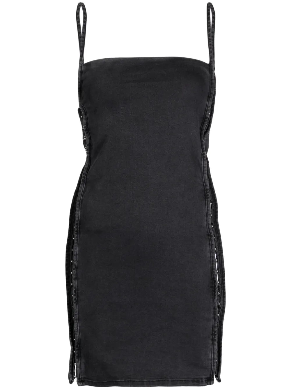 Hook-And-Eye Denim Minidress