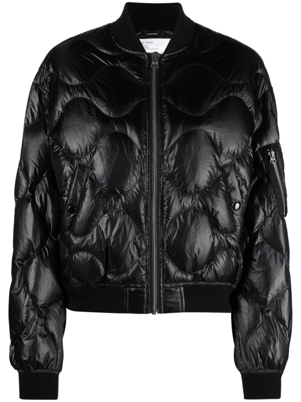 Band-Collar Padded Jacket
