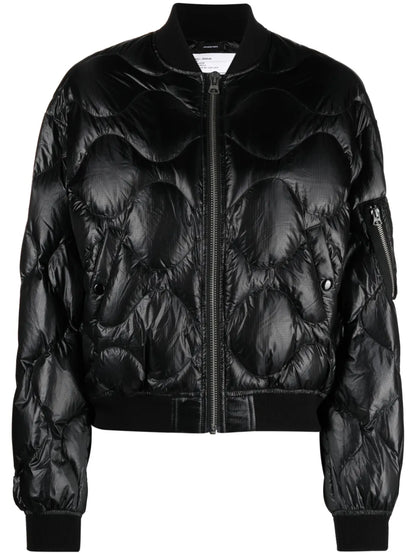 Band-Collar Padded Jacket