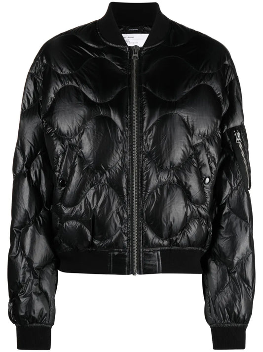 Band-Collar Padded Jacket