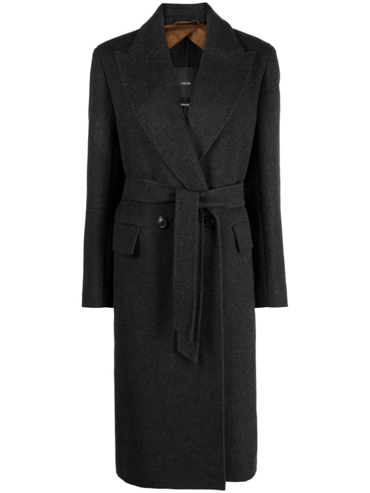 Double-Breasted Cashmere Coat