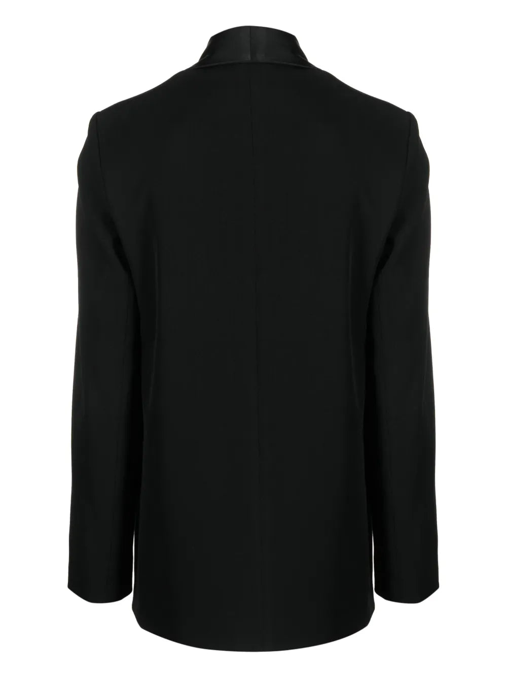 Shawl-Lapel Single-Breasted Blazer