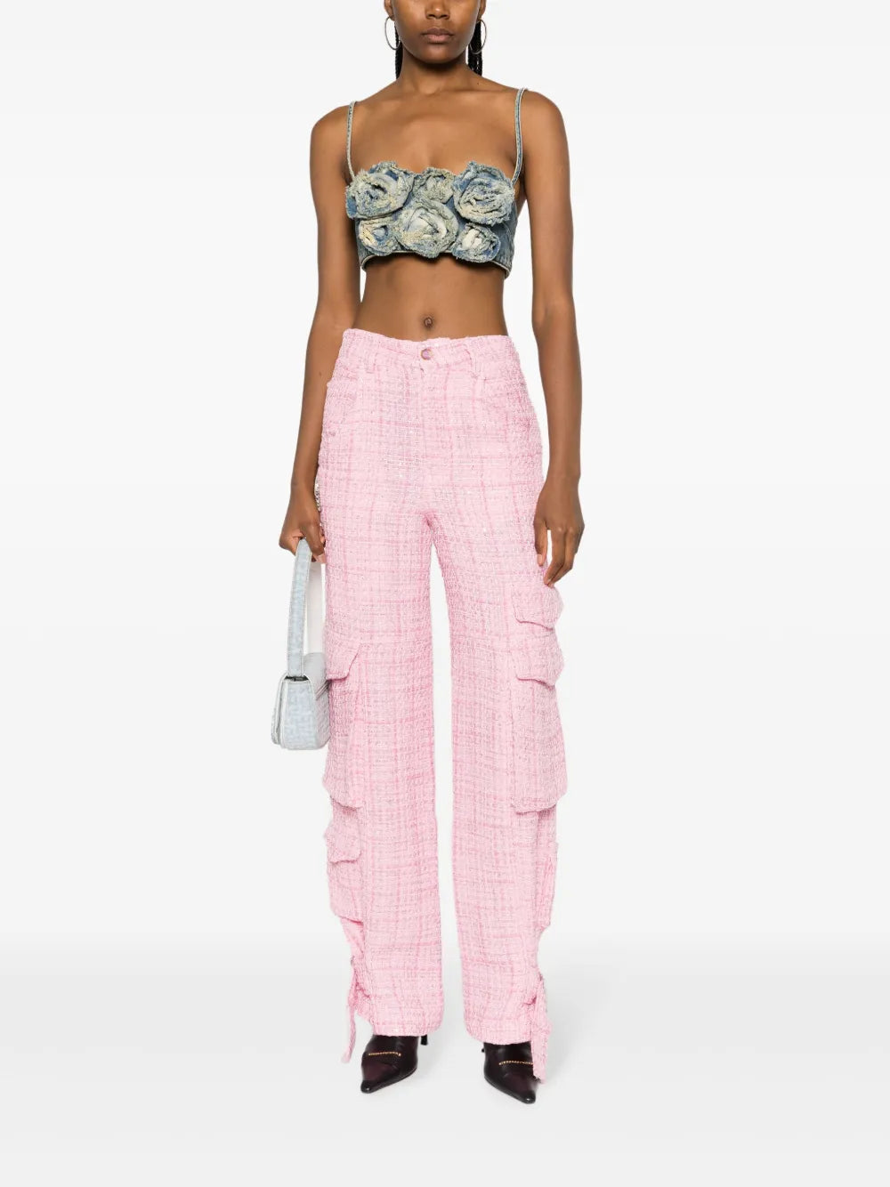 Ultracargo Tweed Wide-Leg Trousers