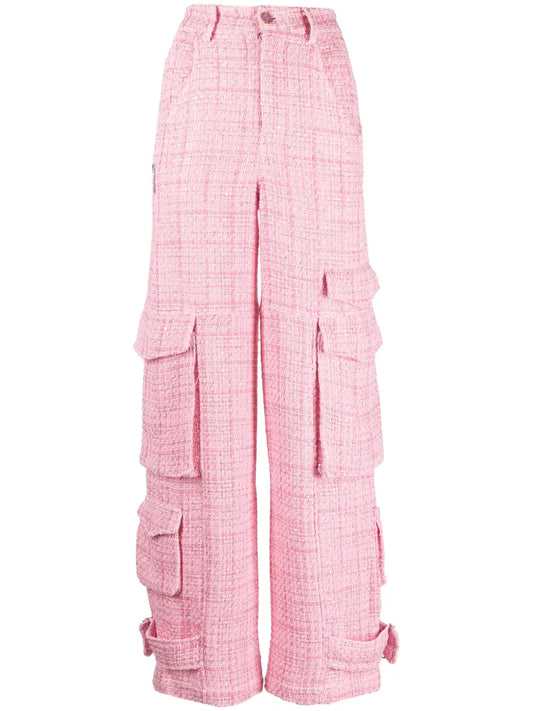 Ultracargo Tweed Wide-Leg Trousers