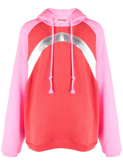Colour-Block Cotton Hoodie