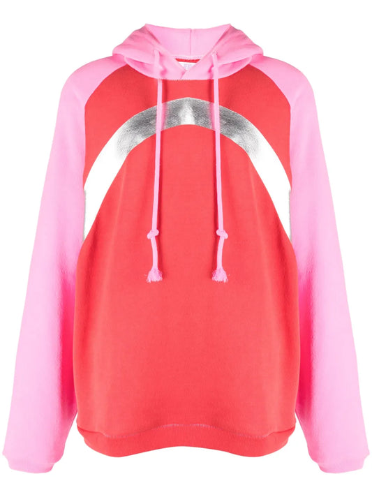Colour-Block Cotton Hoodie