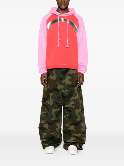 Colour-Block Cotton Hoodie