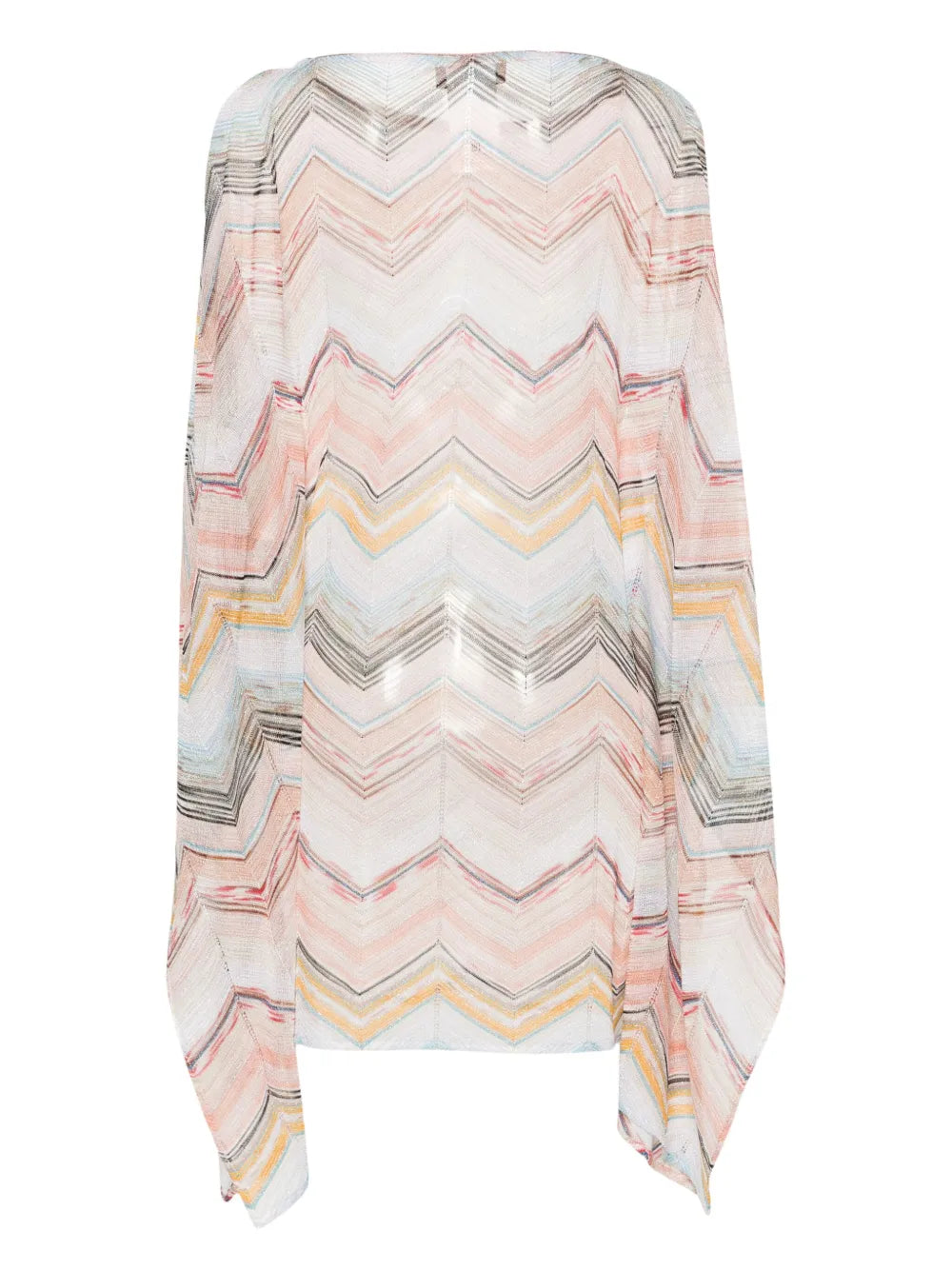 Zigzag-Woven Lurex-Detailed Kaftan