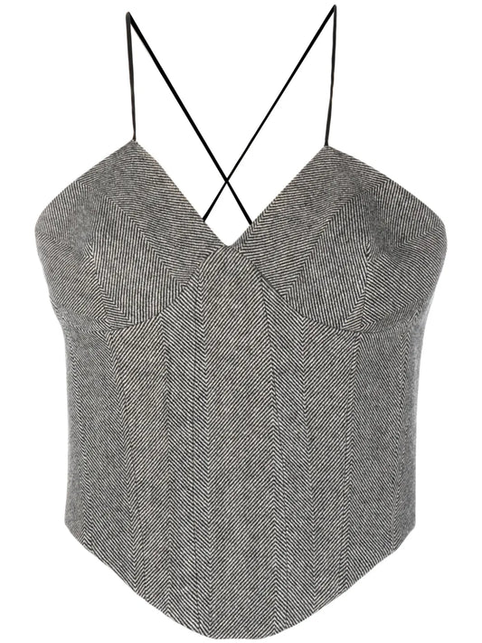 Herringbone Wool Top