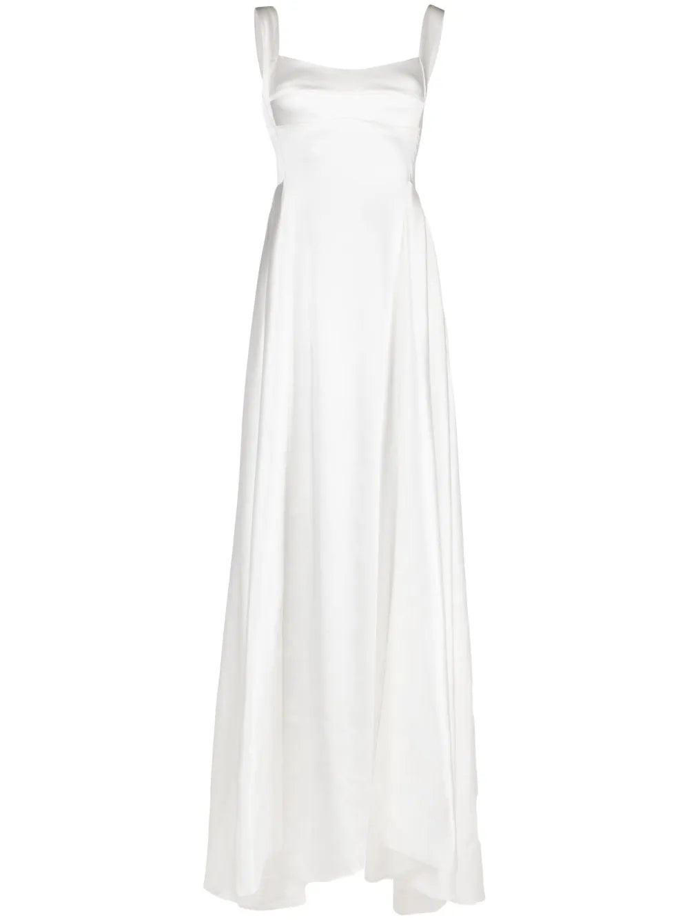V-Back Satin Gown