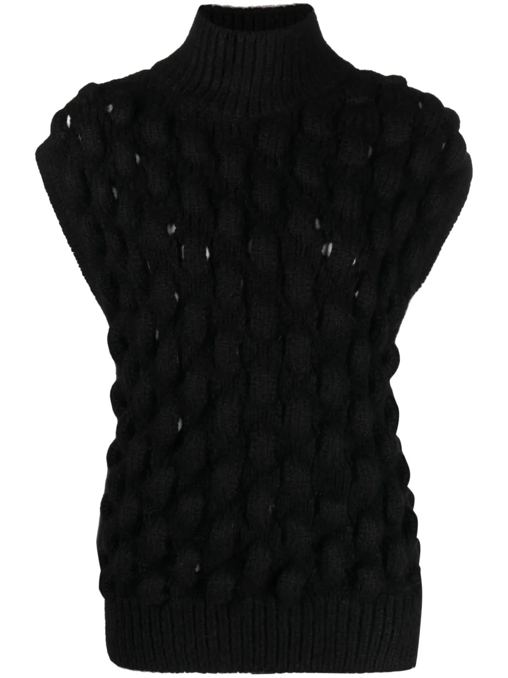 Sleeveless Turtleneck Jumper