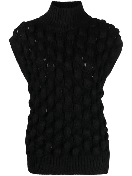 Sleeveless Turtleneck Jumper