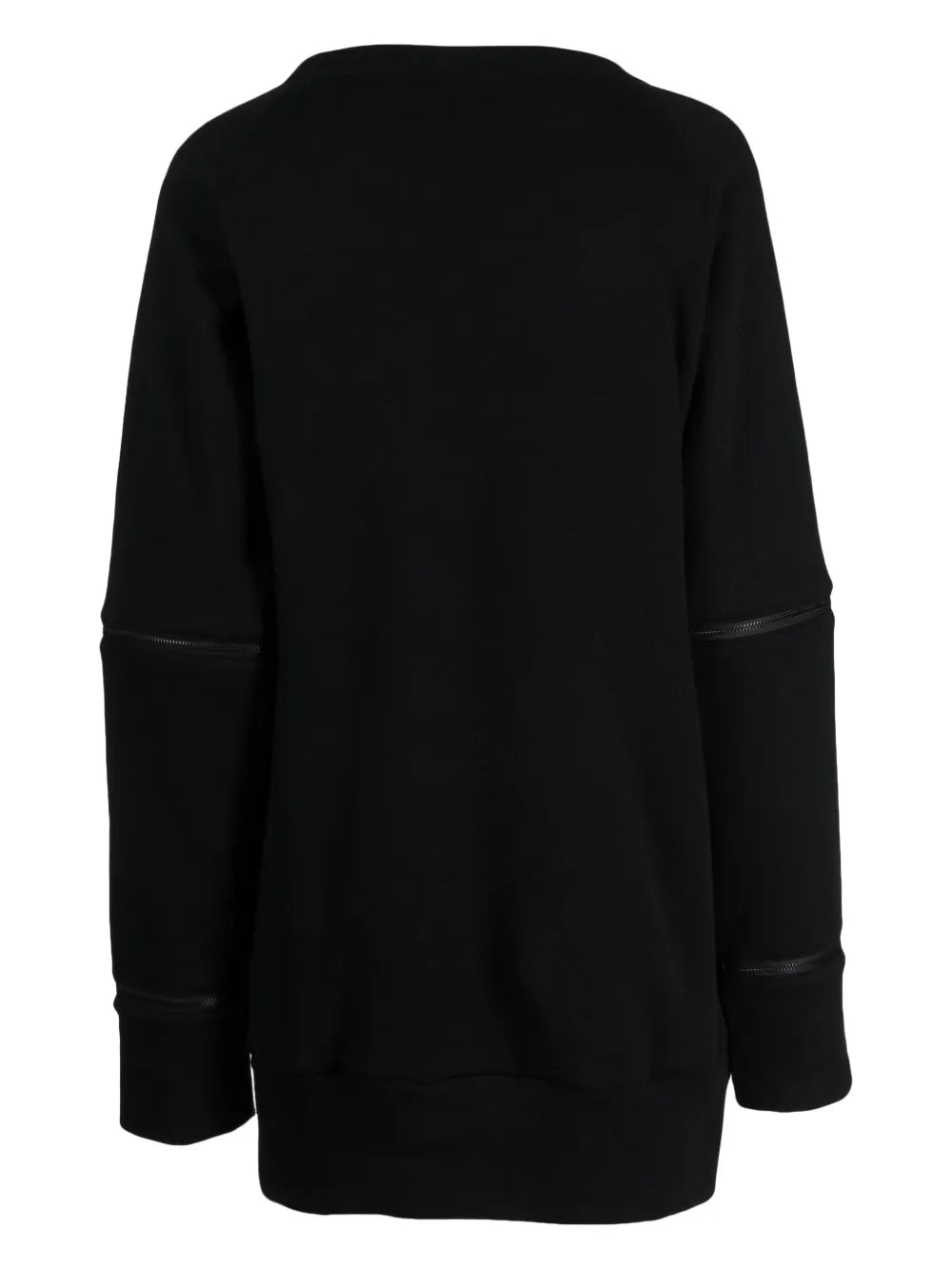 Zip-Detail Cotton Sweatshirt