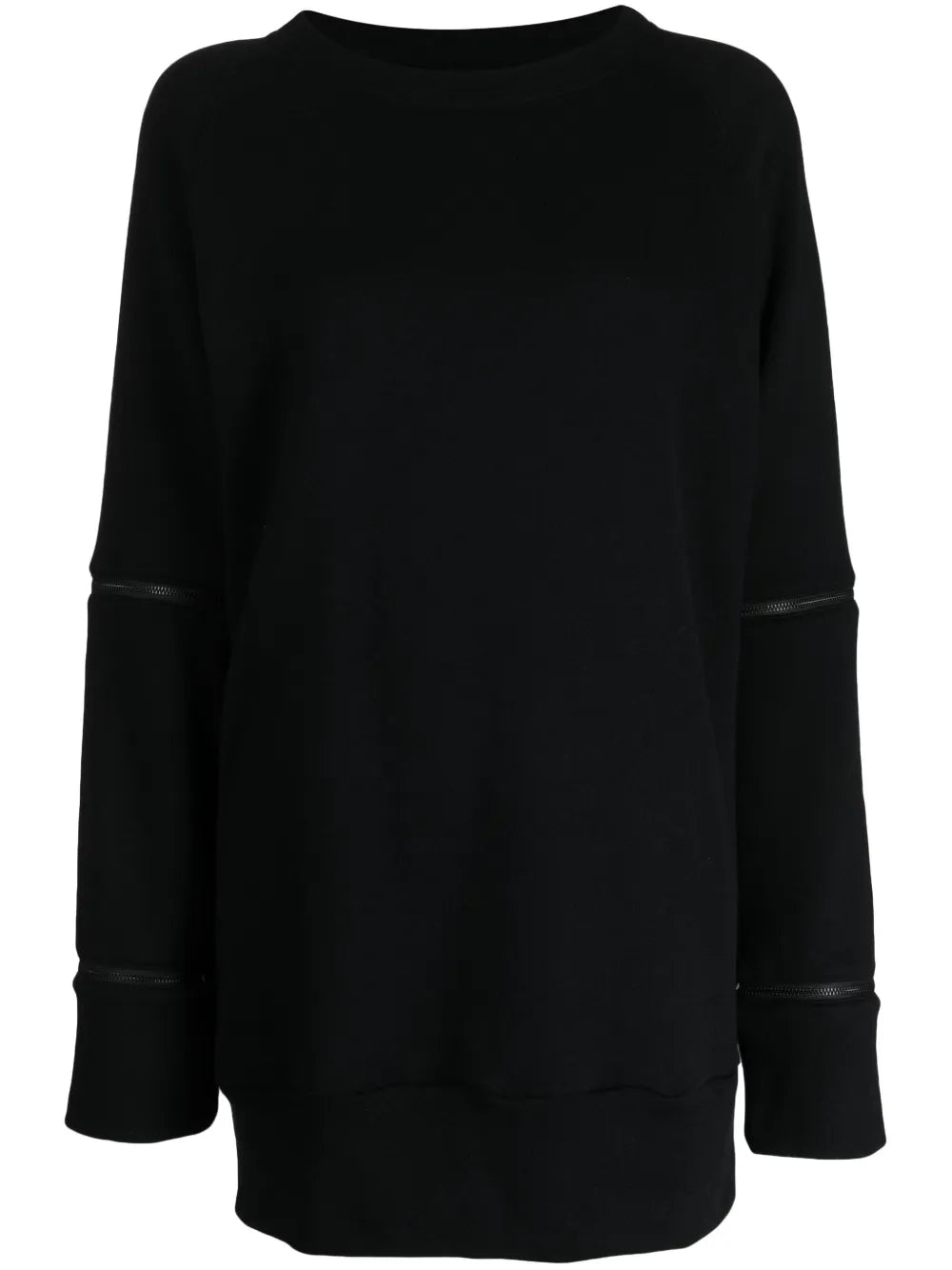 Zip-Detail Cotton Sweatshirt