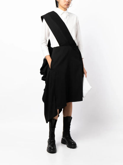 Asymmetric-Design Cotton Dress