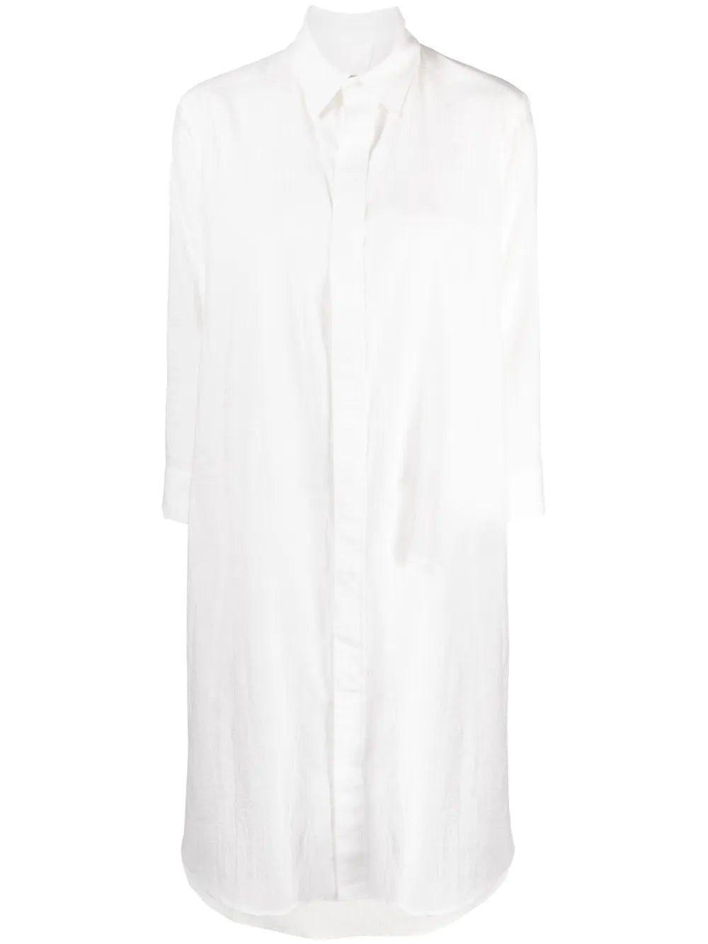 Classic-Collar Cotton Dress