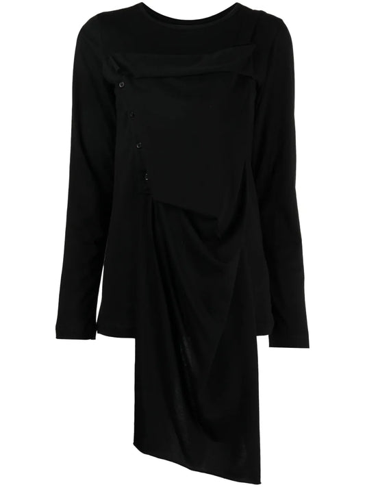 Asymmetric-Design Cotton Top