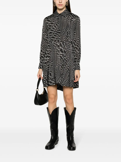 Asterix Logo-Print Shirtdress