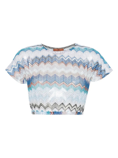 Zigzag Crop Top